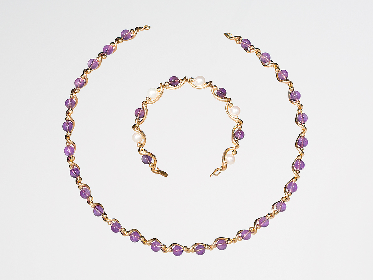 Amethyst Jewelry from James Russell Goldsmiths, Rockport, MA