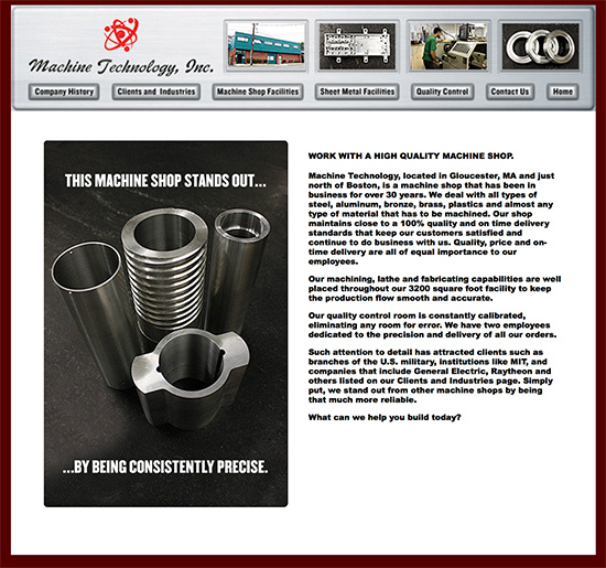 web machine-tech-site